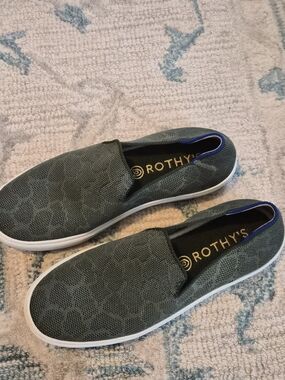 Rothy's Olive Knit Slip-On